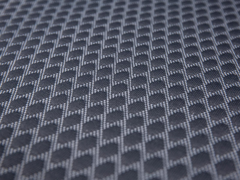 Knitted jacquard polyester mattress fabric