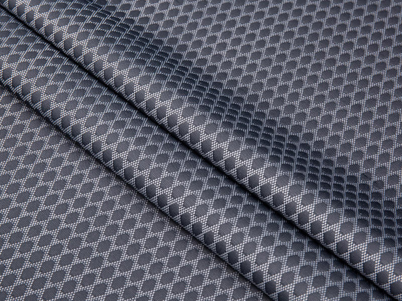 Knitted jacquard polyester mattress fabric