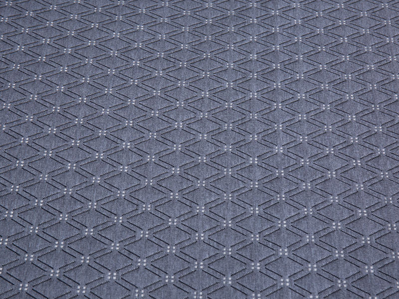 Knitted jacquard polyester mattress fabric